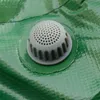 A close-up shot of a grey valve with a perforated cap on a green textured surface. Produktbild-Vorschau