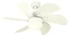 Wentylator sufitowy Turbo Swirl White 76 cm z oświetleniem Podgląd zdjęcia produktu 2