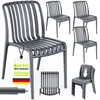 Lot de 4 chaises de jardin tillvex® empilables et Voir les images du produit 1