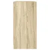 Design Bücherschrank mit Türen Sonoma-Eiche 204x37x75 cm Produktbild-Vorschau 7