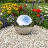 vidaXL Specchio a sfera, diametro 20 cm, argento, acciaio Anteprima dell’immagine prodotto 3
