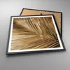 Gerahmtes Poster - Schwarzer Rahmen - Blatt Gold Pflanze - Produktbild-Vorschau 3