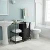 1.02 Badplank met wasmand, zwart - ongeveer 69 x 35,5 x 77 Productafbeelding-voorbeeld 7