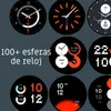 A collage of various smartwatch watch faces, with text overlay promoting watch faces. Podgląd zdjęcia produktu