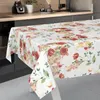 Tischdecke wasserabweisend abwaschbar Rot 200x140cm Zeitlos Produktbild-Vorschau 2
