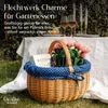 Creative Home Großer Picknickkorb mit Stoffeinlage blau mit Produktbild-Vorschau 6