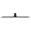 A black square shower head with multiple nozzles, mounted on a white background. Náhľad obrázku produktu