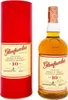A bottle of Glenfarclas Highland Single Malt Scotch Whisky and its red cylindrical packaging. Produktbild-Vorschau