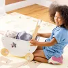 Navaris Puppenwagen aus Holz in Weiß - Kinder Baby Puppen Produktbild-Vorschau 7