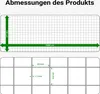 Wiltec Maschendrahtzaun 1 m x 25 m, 1,2 mm Drahtstärke Produktbild-Vorschau 3