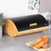 Vilde Brotkasten Brotkorb Brotbehälter aus Metall und Holz Produktbild-Vorschau 3