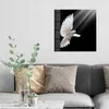 DEQORI Glasbild Echtglas 50x50 cm 'Friedensbote' Wandbild Produktbild-Vorschau 3