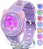 Kinder Digitaluhren,7 Farben LED-Licht Sport Armbanduhr Produktbild-Vorschau 1