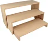 A three-tiered wooden shelf unit. Produktbild-Vorschau