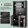 COSTWAY 180 cm hoher Küchenschrank mit integrierter Produktbild-Vorschau 5