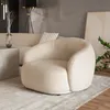 Fauteuil HOME DELUXE CASARA Tissu beige - 99 x 104 x 72 cm Voir les images du produit 2