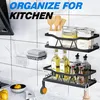 Duschablage Duschkorb Badregal Duschregal ohne Bohren mit Produktbild-Vorschau 2