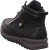 A black leather hiking boot is shown from a rear-side angle against a white background. Anteprima dell’immagine prodotto