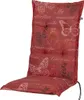 Auflage Hochlehner Bali 2386 rot Schmetterlinge 120x49x8 cm Produktbild-Vorschau 1
