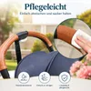 2er-Set Kinderwagen Griffbezug, Kunstleder, braun, 26x22cm, Produktbild-Vorschau 5