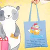 Mr. & Mrs. Panda Tote Bag Snowboarden Zauber - Sky Blue - Produktbild-Vorschau 2
