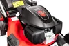Close-up of a red lawnmower engine with a black cover. Náhľad obrázku produktu