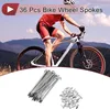 36 Set 12G Fahrradspeichen 90mm Fahrradradspeichen 45 Stahl Produktbild-Vorschau 1