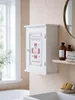 Clayre & Eef Medizinschrank 24x13x30 cm Weiß Holz Produktbild-Vorschau 3