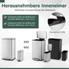 Zestaw 2 koszy na śmieci COSTWAY, 40L + 6L kosz na śmieci Podgląd zdjęcia produktu 7