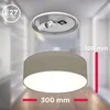 B.K.Licht - Deckenlampe mit Lampenschirm aus Stoff, Taupe, Produktbild-Vorschau 7