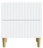vidaXL Mesita de noche con cajones, color blanco, 43 x 34,5 Vista previa de la imagen del producto 5