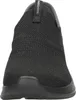 A close-up front view of a black Skechers slip-on sneaker. Náhľad obrázku produktu