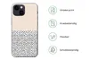 A product image showing a phone case with feature callouts. Produktbild-Vorschau