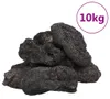 vidaXL Granuli di lava 10 kg nero 10-30 cm Anteprima dell’immagine prodotto 1