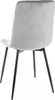 Chaise de salle à manger rembourrée WIEKA - noir / gris Voir les images du produit 2