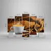 Bild auf Leinwand - Leinwandbild - Cappuccino Tasse Körner Produktbild-Vorschau 3