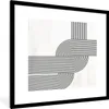 MuchoWow® Gerahmtes Poster Kunst - Abstrakt - Schwarz - Produktbild-Vorschau 1
