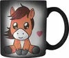 Pferd Farbwechsel Zauber-Tasse Lustig Reiterin Geschenk Produktbild-Vorschau 1