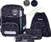 A product collage showing a school backpack set with accessories. Voir les images du produit