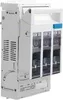 A white electrical disconnect switch with three transparent viewing windows. Podgląd zdjęcia produktu