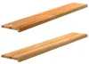 vidaXL Fensterbänke 2 Stk. Hellbraun 160x25x2 cm Massivholz Produktbild-Vorschau 8