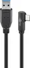 goobay USB-C St>USB A 3.0 90° St bk 1,5m Anteprima dell’immagine prodotto 1