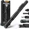BIIB Penna multitool con luce LED e bussola Nero Anteprima dell’immagine prodotto 1