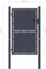vidaXL Gartentor aus Stahl 100 x 200 cm Anthrazit Produktbild-Vorschau 6