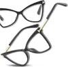 EDIBAZZAR | Klare Brille schwarz Cat Eye elegant Produktbild-Vorschau 5