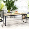 Outsunny Gartentisch Metall 175x78 cm Wetterfest Produktbild-Vorschau 2