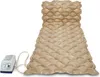 An inflatable mattress with an attached air pump, presented on a white background. Produktbild-Vorschau