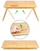 CASARIA® Laptoptisch Bambus Höhenverstellbar mit Schublade Produktbild-Vorschau 8