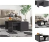 vidaXL Couchtische 4 Stk. Hochglanz-Grau 33x33x33 cm Produktbild-Vorschau 1