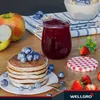 WELLGRO 25x Einmachgläser mit Schraubdeckel rot kariert - Produktbild-Vorschau 5